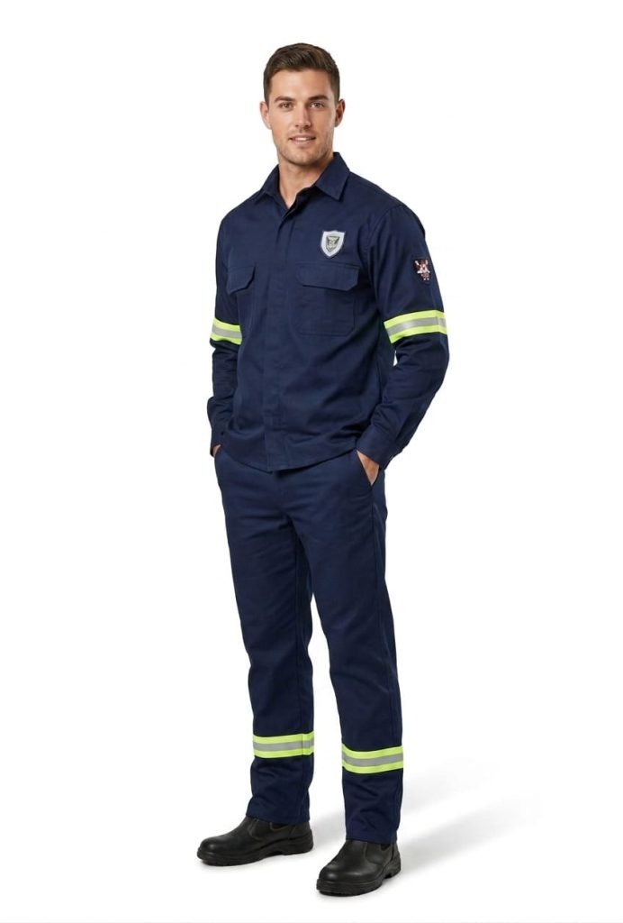 Camisa y pantalon ignifugo colombia con cinta